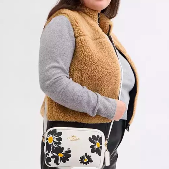 Coach Jamie Camera Bag With Floral Print Chalk Multi - Picture 13 of 15